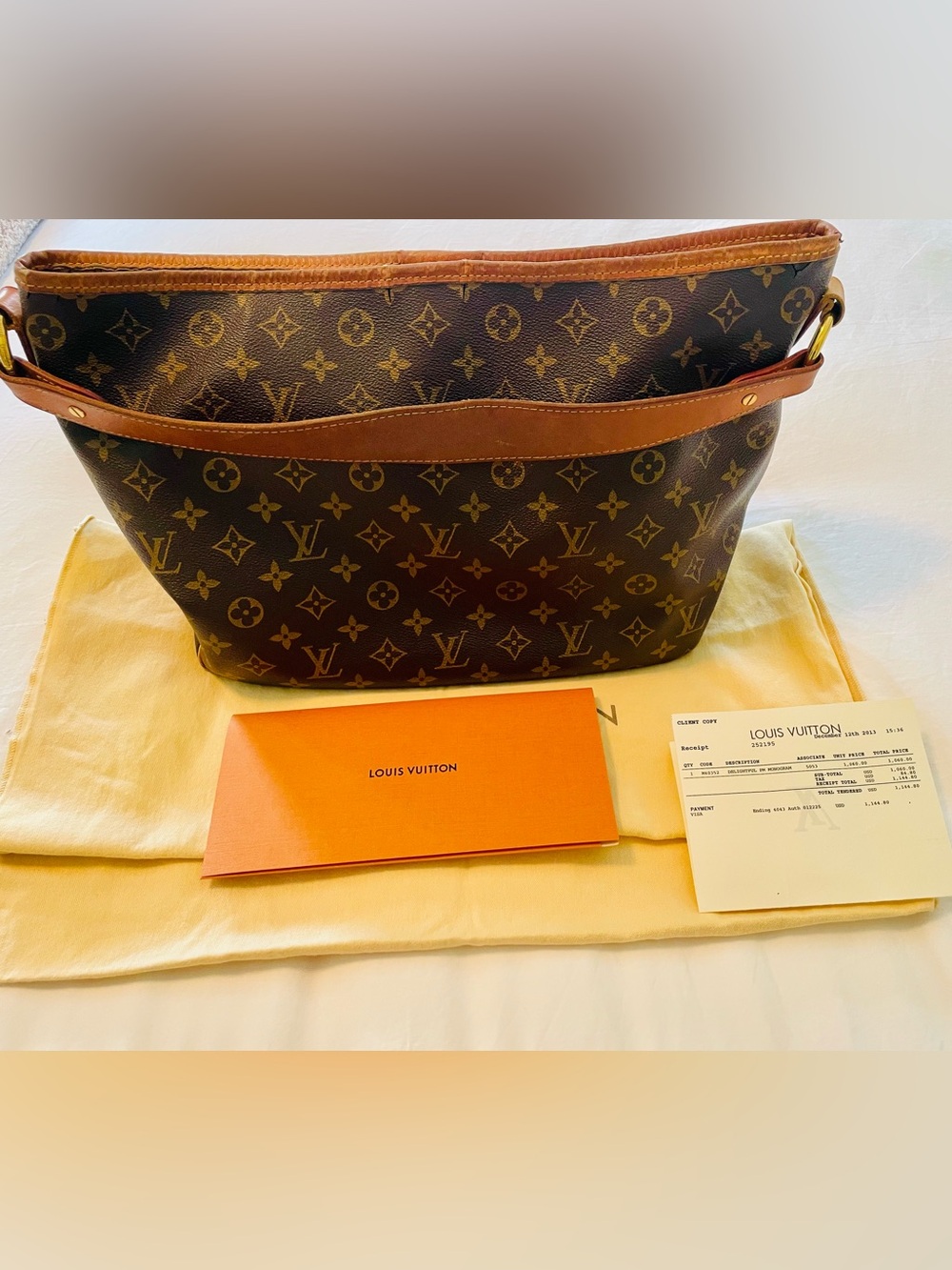 Louis Vuitton Monogram Galliera GM Shoulder Hobo Bag w/Receipt & Dust Bag - Picture 4 of 15